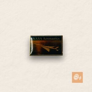 NASA Aeronautics Enamel Pin – Vintage Supersonic Jet Space Program Collectible